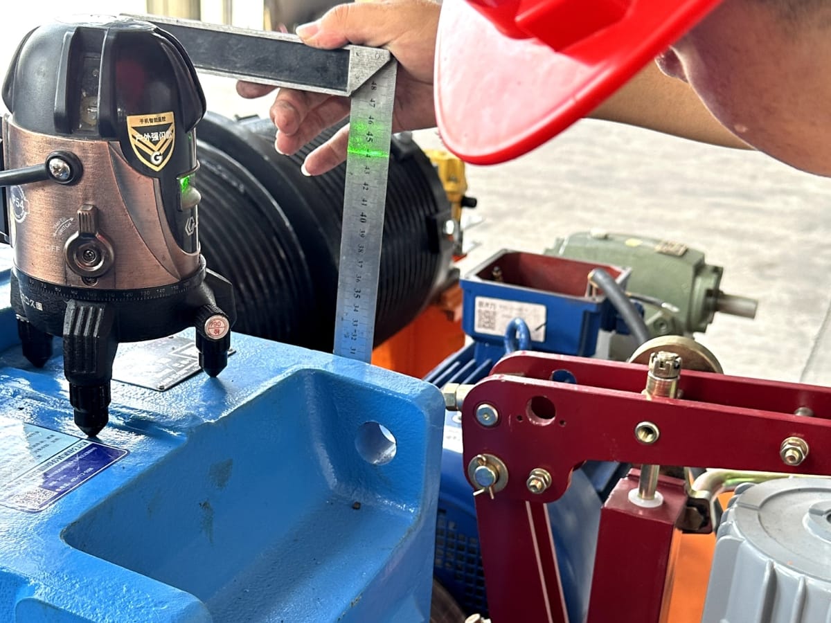 Dimensional inspection of components for Fuda water control equipment